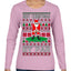 Best Christmas By Par Funny Santa Golfing Pun Sports Golf Ugly Christmas Sweater Womens Graphic Long Sleeve T-Shirt