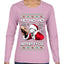 Friday Hood Santa  Ugly Christmas Sweater Womens Graphic Long Sleeve T-Shirt