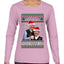 Beginning To Look Like You Miss Us Trump Carlson 24 Ugly Christmas Sweater Womens Graphic Long Sleeve T-Shirt
