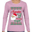 Naughty Santa Isn't The Only One Coming Tonight Ugly Christmas Sweater Womens Graphic Long Sleeve T-Shirt