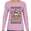 O Swoley Night, Exercise and Fitness Enthusiast, Ugly Christmas Sweater Womens Graphic Long Sleeve T-Shirt
