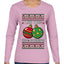 Big and Bobbing, Funny Ugly Christmas Sweater Womens Graphic Long Sleeve T-Shirt