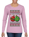 Big and Bobbing, Funny Ugly Christmas Sweater Womens Graphic Long Sleeve T-Shirt