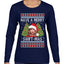 Merry Swiftmas Ugly Christmas Sweater Womens Graphic Long Sleeve T-Shirt