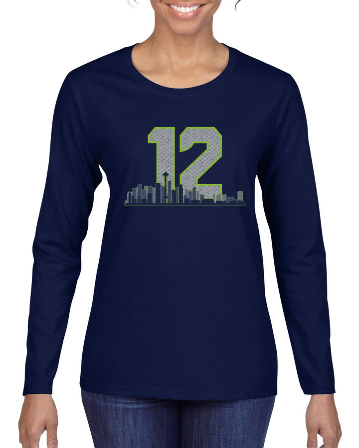 Wild Bobby Seattle Fan | SEA Fantasy Football Sports Sweater, Womens Graphic Long Sleeve T-Shirt