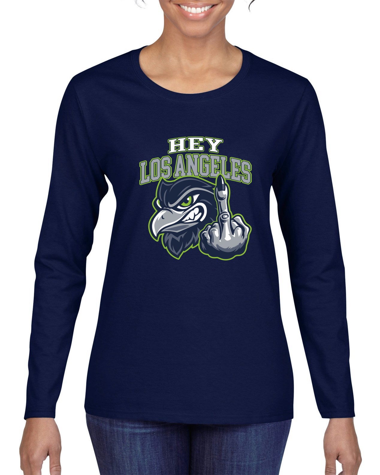 Wild Bobby Seattle Fan | SEA Fantasy Football Sports Sweater, Womens Graphic Long Sleeve T-Shirt