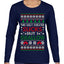 This Ugly Sweater Sucks But I Swallow Ugly Christmas Sweater Womens Graphic Long Sleeve T-Shirt