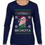 Christmas Karol Santa's Favorite Bichota Ugly Christmas Sweater Womens Graphic Long Sleeve T-Shirt