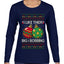Big and Bobbing, Funny Ugly Christmas Sweater Womens Graphic Long Sleeve T-Shirt