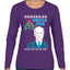 Mistle Joe Shut Up And Kiss Me Man Biden Ugly Christmas Sweater Womens Graphic Long Sleeve T-Shirt
