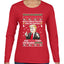 Trump This is the Greatest Ugly Christmas Sweater Womens Graphic Long Sleeve T-Shirt