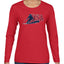 USA Winter Team Sports Fan Collection | USA Skier Sweater, Womens Graphic Long Sleeve T-Shirt