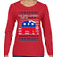 I'm Dreaming Of A Right Christmas Republican GOP  Ugly Christmas Sweater Womens Graphic Long Sleeve T-Shirt