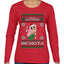 Christmas Karol Santa's Favorite Bichota Ugly Christmas Sweater Womens Graphic Long Sleeve T-Shirt