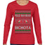 Feliz Navidad Bichota Ugly Christmas Sweater Womens Graphic Long Sleeve T-Shirt