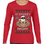 O Swoley Night, Exercise and Fitness Enthusiast, Ugly Christmas Sweater Womens Graphic Long Sleeve T-Shirt