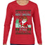 Merry Christmas Y'all Christmas Sweater, Ugly Christmas Sweater Womens Graphic Long Sleeve T-Shirt