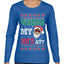 Where My Ho's At? Ugly Christmas Sweater Womens Graphic Long Sleeve T-Shirt