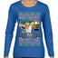 Merry Christmas Shitter's Full Ugly Christmas Sweater Womens Graphic Long Sleeve T-Shirt