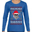Valhalla Deck The Halls With Skulls & Bodies Ugly Christmas Sweater Womens Graphic Long Sleeve T-Shirt