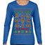 Tis' The Season To Be Naughty Unisex Ugly Christmas Sweater Womens Graphic Long Sleeve T-Shirt