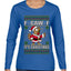 F-CAW-F IT'S CHRISTMAS, Ugly Christmas Sweater Womens Graphic Long Sleeve T-Shirt