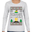 You're An Angry Little Elf Christmas Movie Quote  Ugly Christmas Sweater Womens Graphic Long Sleeve T-Shirt