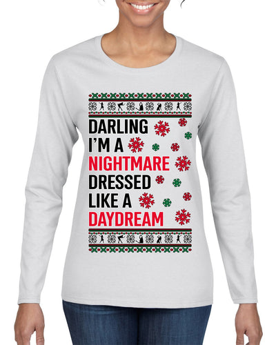 In My Era Movie Christmas Outfit  Ugly Christmas Sweater Womens Graphic Long Sleeve T-Shirt