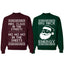 Big Nick Energy Ho Ho Ho In The Sheets Ugly Christmas Matching Couples Crewneck Sweater