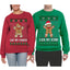 Eat My Cookie Lick My Icing Naughty Gingerbread Ugly Christmas Matching Couples Crewneck Sweater