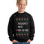 Naughty Nice 6 7 Checklist Ugly Christmas Sweater For Kids | Unisex Boys Girls Crewneck Graphic Sweatshirt