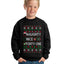 Naughty Nice 4 1 Checklist Ugly Christmas Sweater For Kids | Unisex Boys Girls Crewneck Graphic Sweatshirt