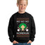 Ho Ho Ho Homerun, Baseball Fan Christmas Design Ugly Christmas Sweater For Kids | Unisex Boys Girls Crewneck Graphic Sweatshirt