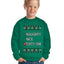 Naughty Nice 4 1 Checklist Ugly Christmas Sweater For Kids | Unisex Boys Girls Crewneck Graphic Sweatshirt