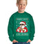 Santa Says 6 7 Numbers Meme Ugly Christmas Sweater For Kids | Unisex Boys Girls Crewneck Graphic Sweatshirt