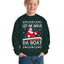 Let Me Drive Da Boat Funny Santa Xmas Ugly Christmas Sweater Unisex Boys Girls Crewneck Graphic Sweatshirt