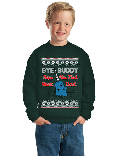 Hope You Find Your Dad Ugly Christmas Sweater Unisex Boys Girls Crewneck Graphic Sweatshirt