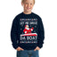 Let Me Drive Da Boat Funny Santa Xmas Ugly Christmas Sweater Unisex Boys Girls Crewneck Graphic Sweatshirt
