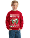 Yappy Holidays Ugly Christmas Sweater Unisex Boys Girls Crewneck Graphic Sweatshirt