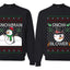 Snow Blower Snowman Sweater Girlfriend Boyfriend Gift His and Hers Matching Ugly Christmas Couple Crewneck Sweatshirt