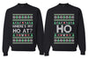 Where's My Ho At? Ho Sweater Girlfriend Boyfriend Gift His and Hers Matching Ugly Christmas Couple Crewneck Sweatshirt