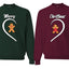 Merry Christmas Cute Gingerbread Cookie Couples Sweatshirt Ugly Christmas Matching Couple Crewneck Sweater Crewneck Sweatshirt