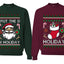 I Put The D In Holiday Sweater Girlfriend Boyfriend Gift His and Hers Matching Ugly Christmas Couple Crewneck Sweatshirt