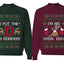 I Put The D In Reindeer Sweater Girlfriend Boyfriend Gift His and Hers Matching Ugly Christmas Couple Crewneck Sweatshirt