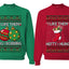 I Like Them Big and Bobbing, Hefty and Hung Sweater Girlfriend Boyfriend Gift His and Hers Matching Ugly Christmas Couple Crewneck Sweatshirt