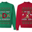 I Put The D In Reindeer Sweater Girlfriend Boyfriend Gift His and Hers Matching Ugly Christmas Couple Crewneck Sweatshirt