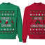 Merry Drunk We're Christmas Sweater Girlfriend Boyfriend Gift His and Hers Matching Ugly Christmas Couple Crewneck Sweatshirt