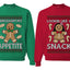 I Brought My Appetitie Lookin Like A Snack Sweater Girlfriend Boyfriend Gift His and Hers Matching Ugly Christmas Couple Crewneck Sweatshirt