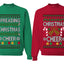 Spreading Christmas Cheer Sweater Girlfriend Boyfriend Gift His and Hers Matching Ugly Christmas Couple Crewneck Sweatshirt