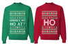 Where's My Ho At? Ho Sweater Girlfriend Boyfriend Gift His and Hers Matching Ugly Christmas Couple Crewneck Sweatshirt